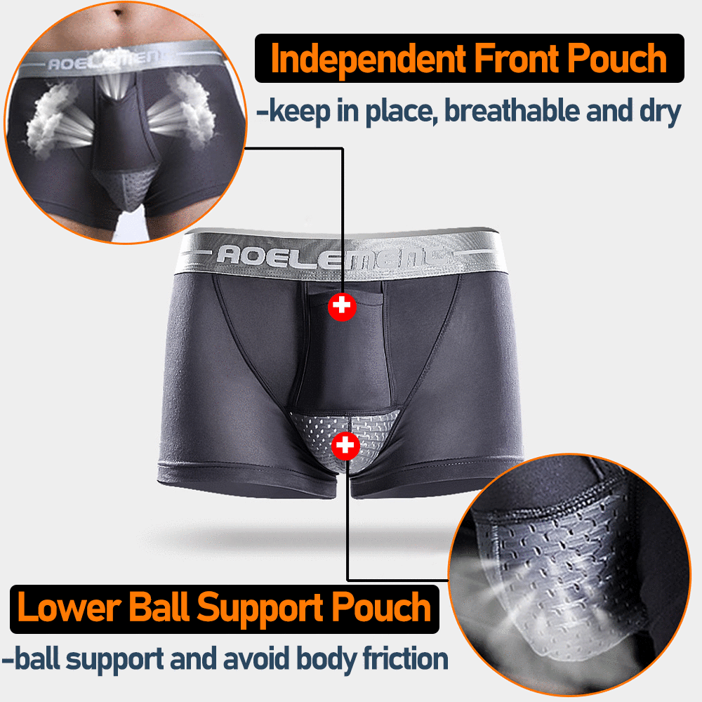 2 Pack Modal Stretch Separate Pouch Boxer Briefs