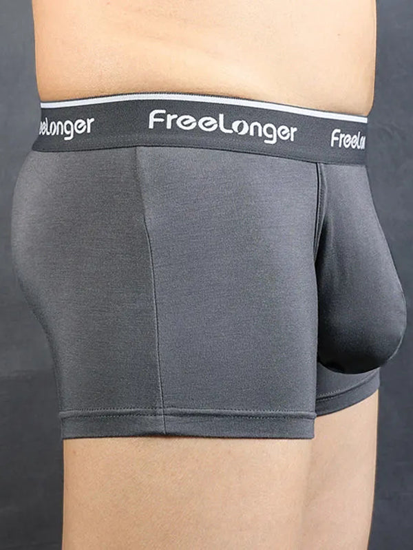 FreeLonger Men's Comfy Separate Big Pouch Boxer Briefs